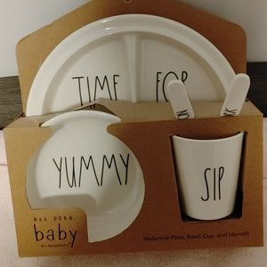 rae Dunn baby plate set